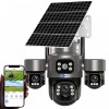 Соларна IP Камера HY-3073DS 4G – 9MP, 3 обектива, AI наблюдение