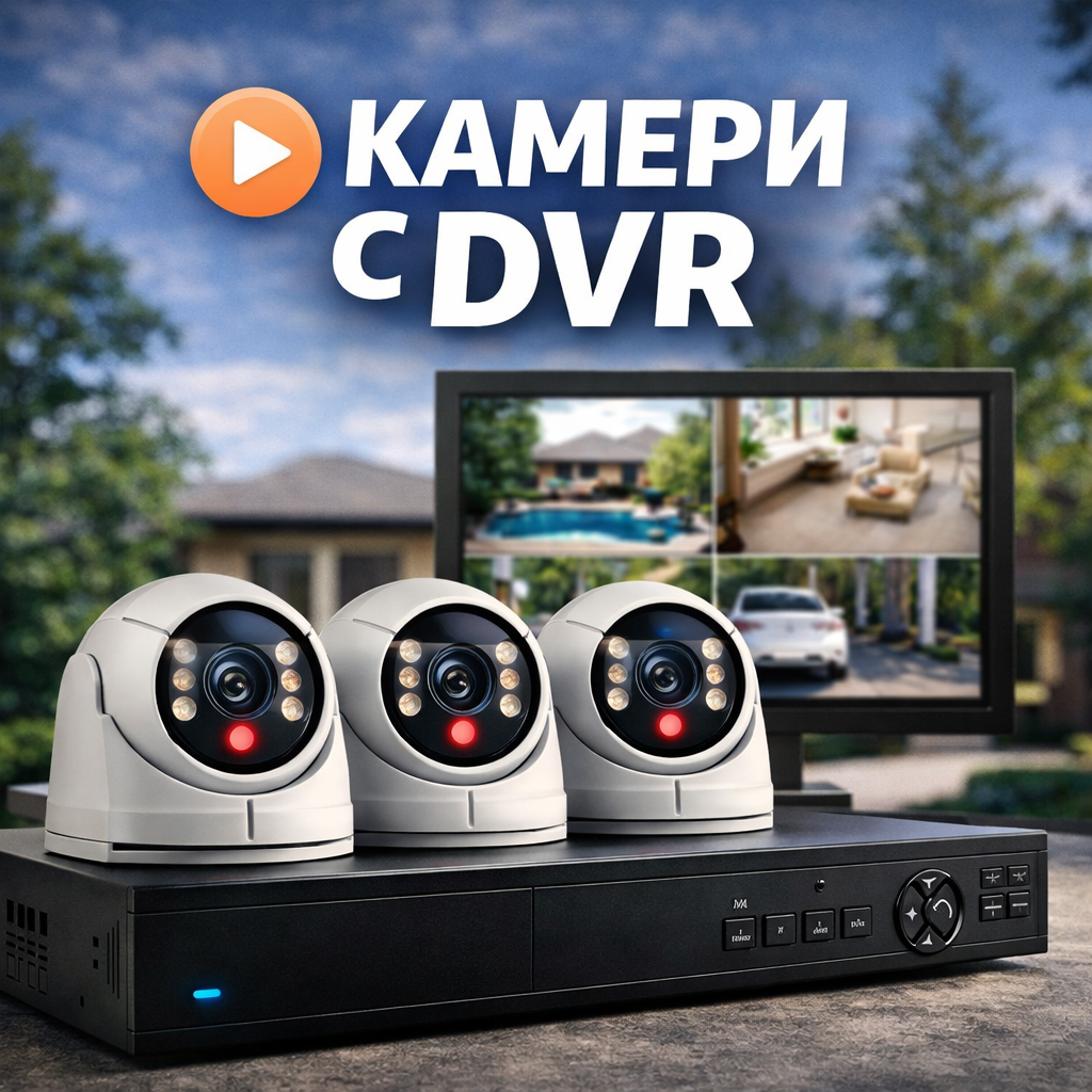 камери за видеонаблюдение с dvr