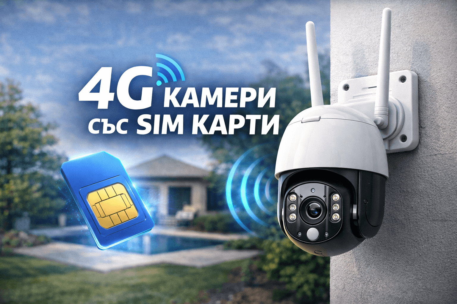 4G sim камери за видеонаблюдение