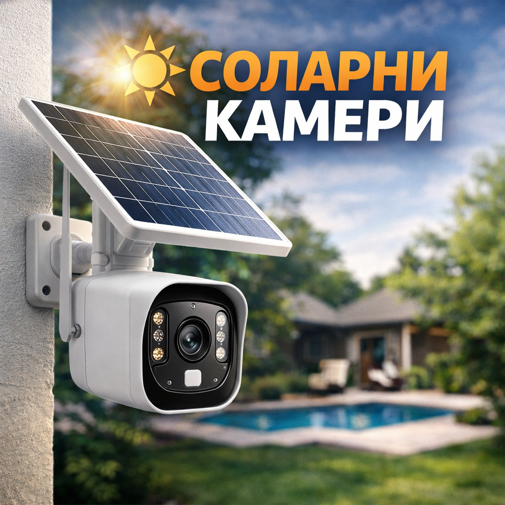 соларни камери за видеонаблюдение